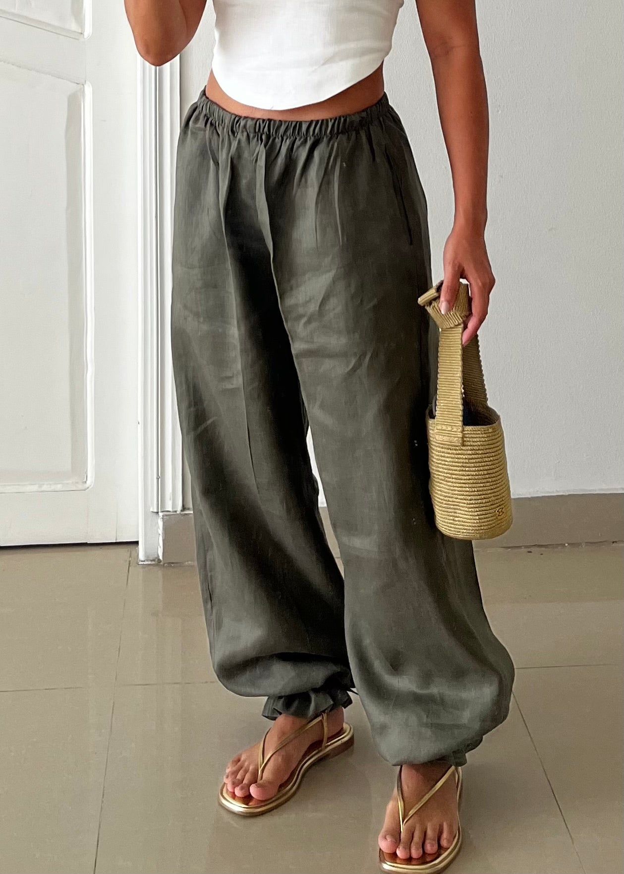 BREEZE PANTS - PALM GREEN
