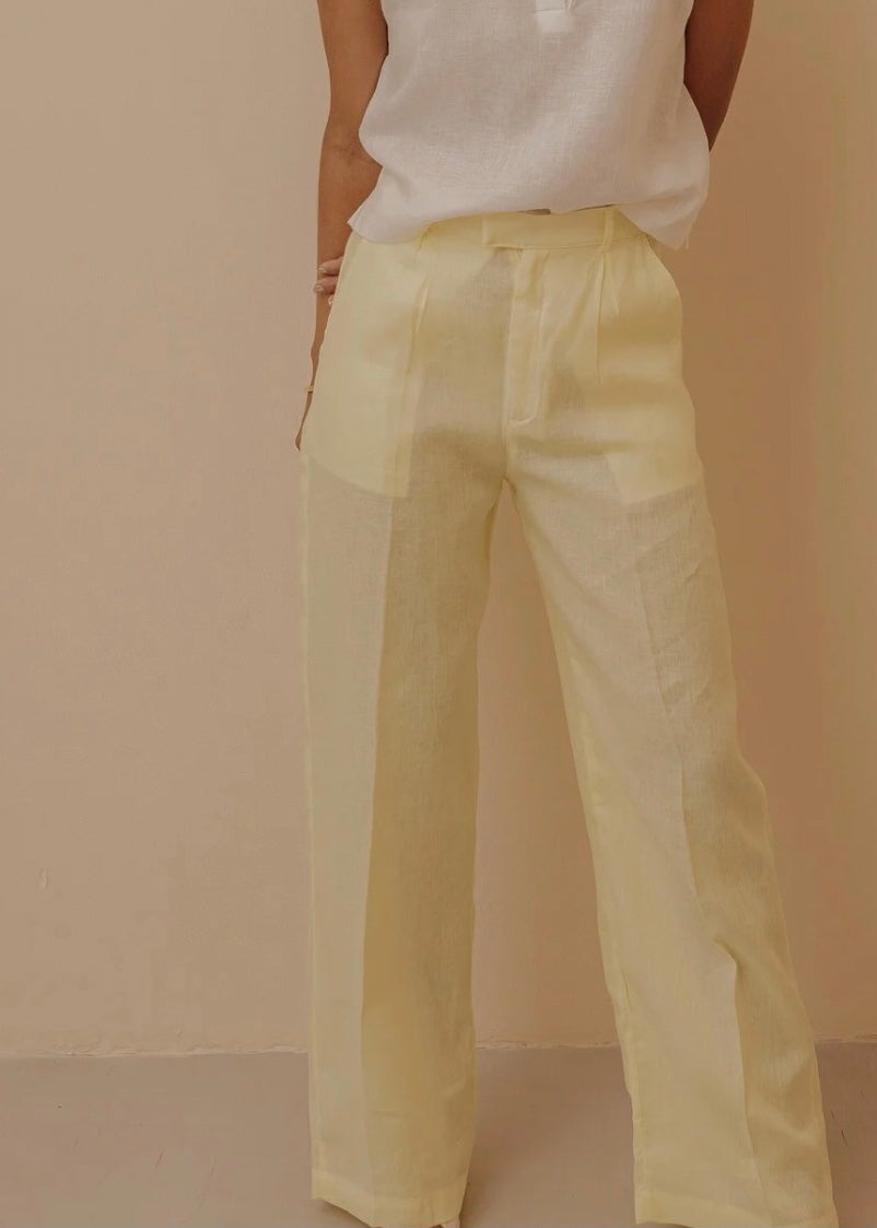 SUIT PANTS - HAPPY YELLOW