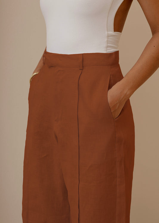 FOLD PANTS - ESPRESSO