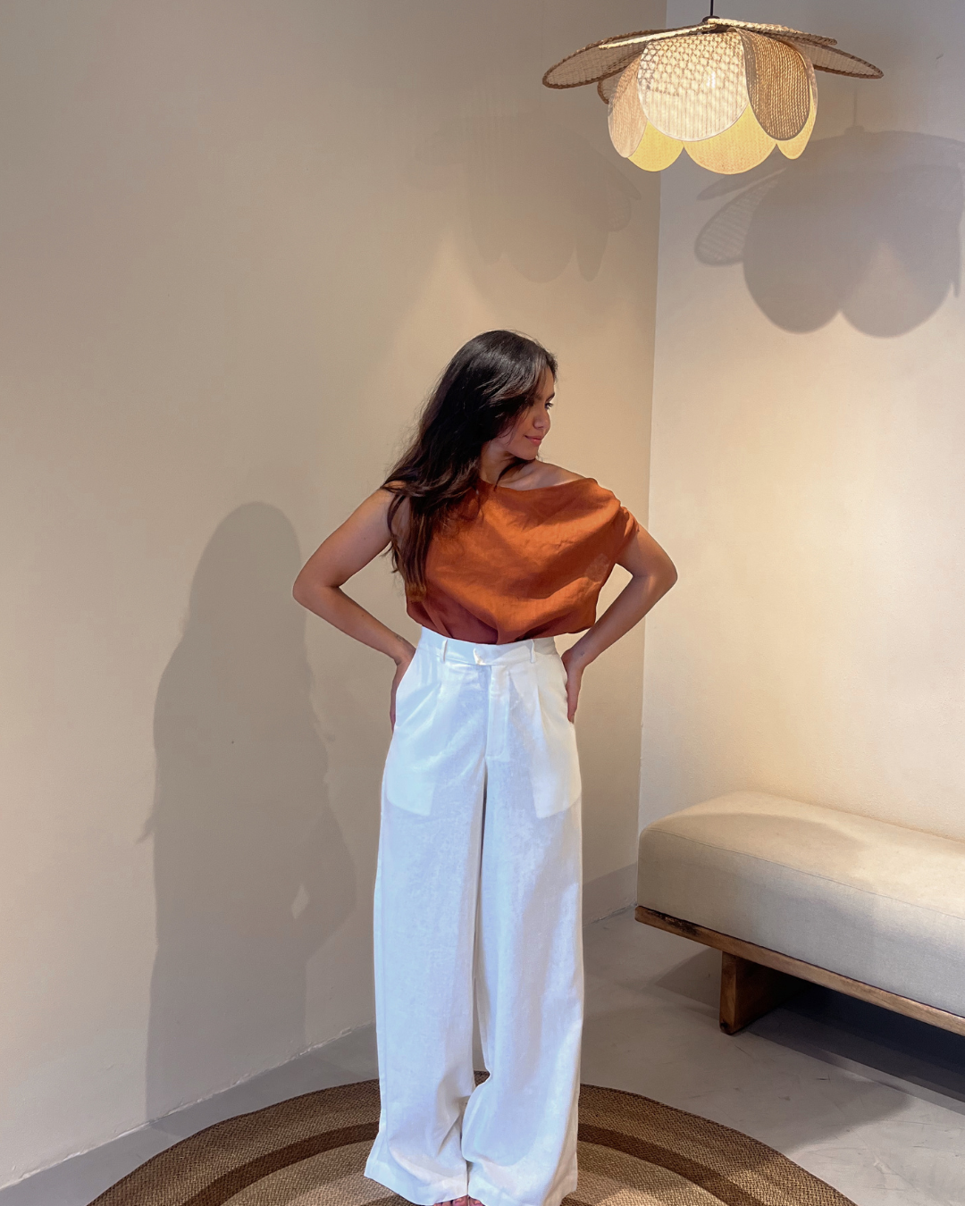 OFF SHOULDER TOP- ESPRESSO