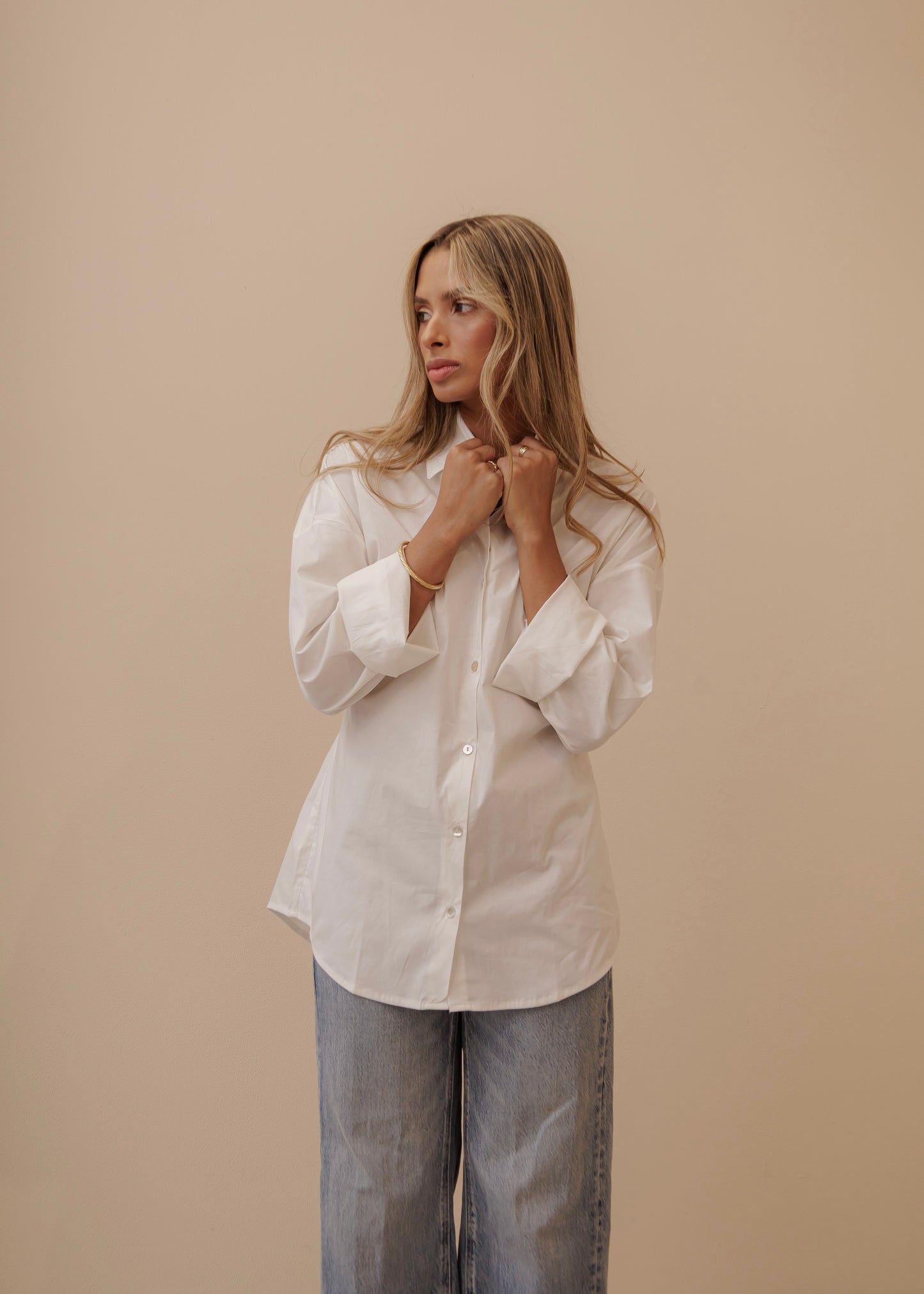 MOM'S OVERSIZED SHIRT - IVORY