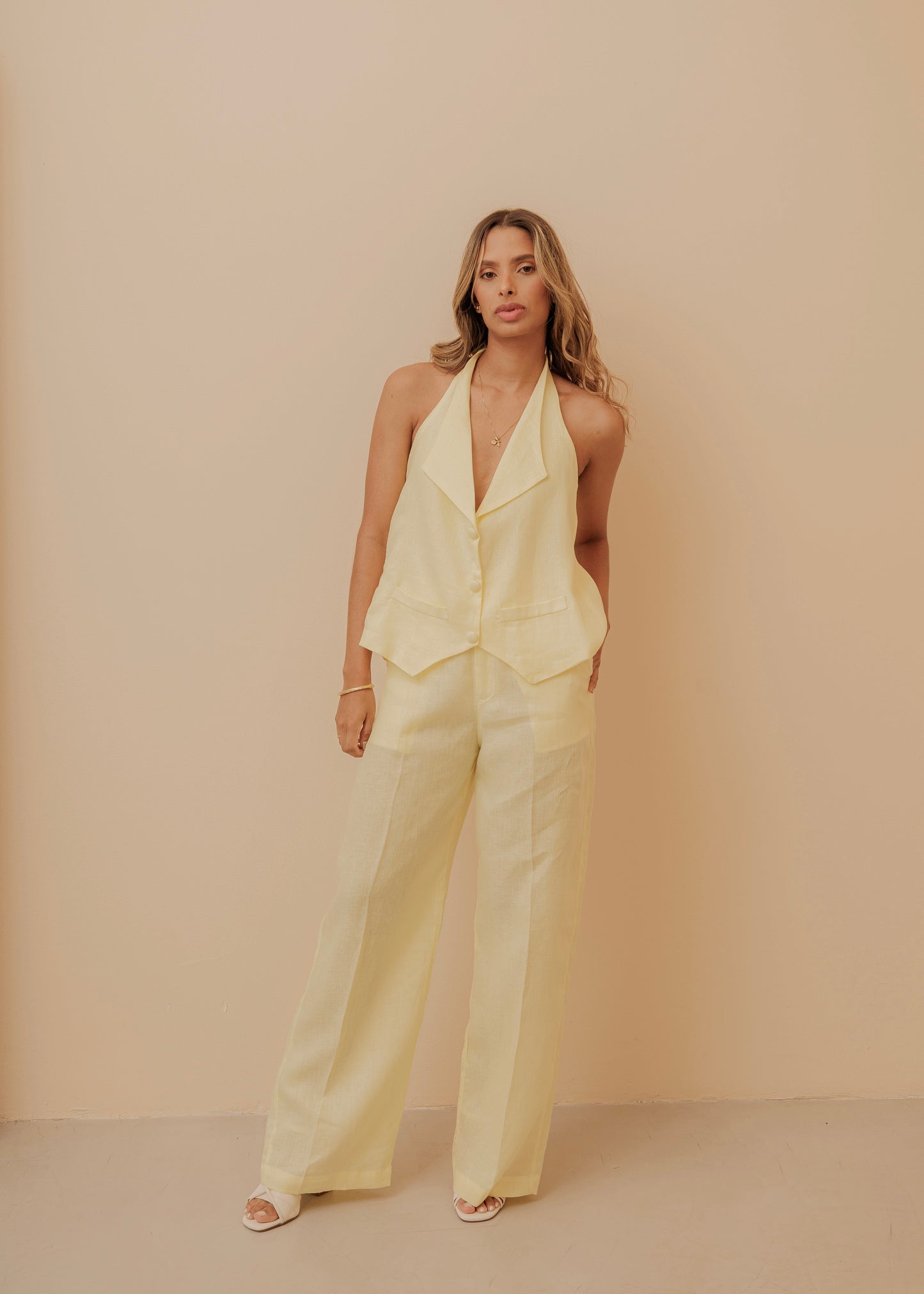 PARTY IN THE BACK VEST- HAPPY YELLOW