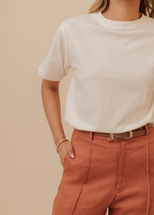 LADY BOSS-T SHIRT IVORY