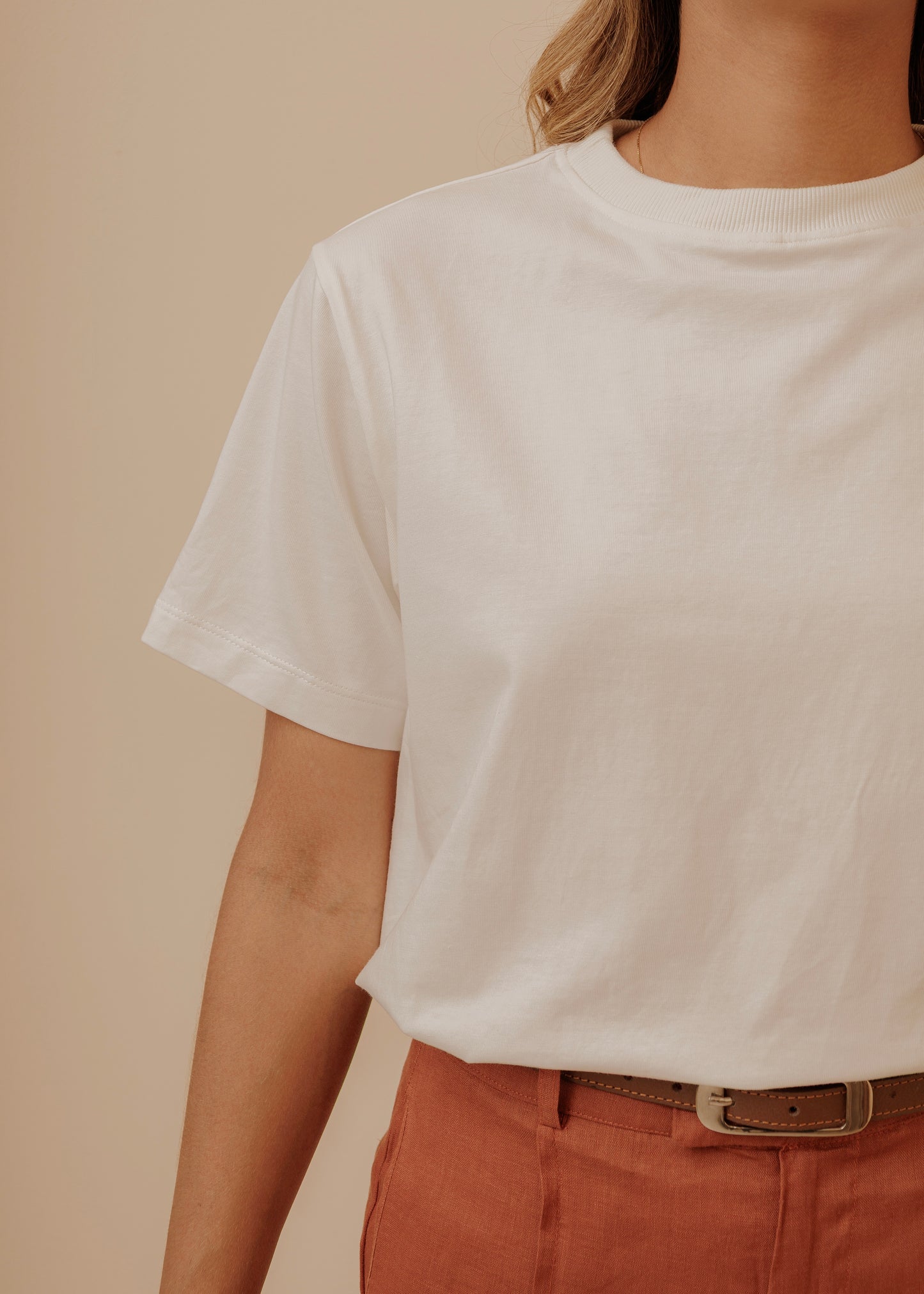 LADY BOSS-T SHIRT IVORY