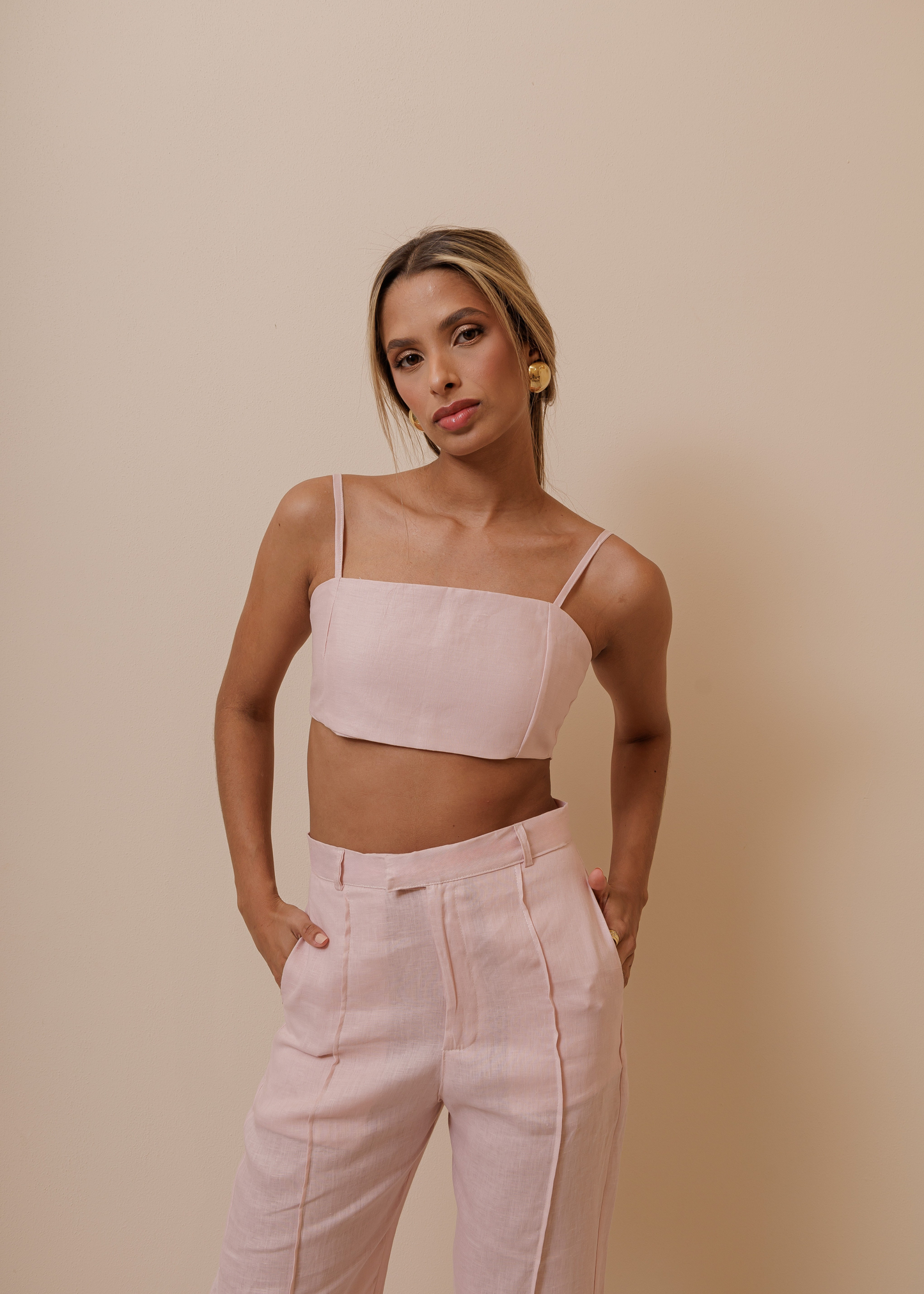 FOLD PANT - DUSTY ROSE