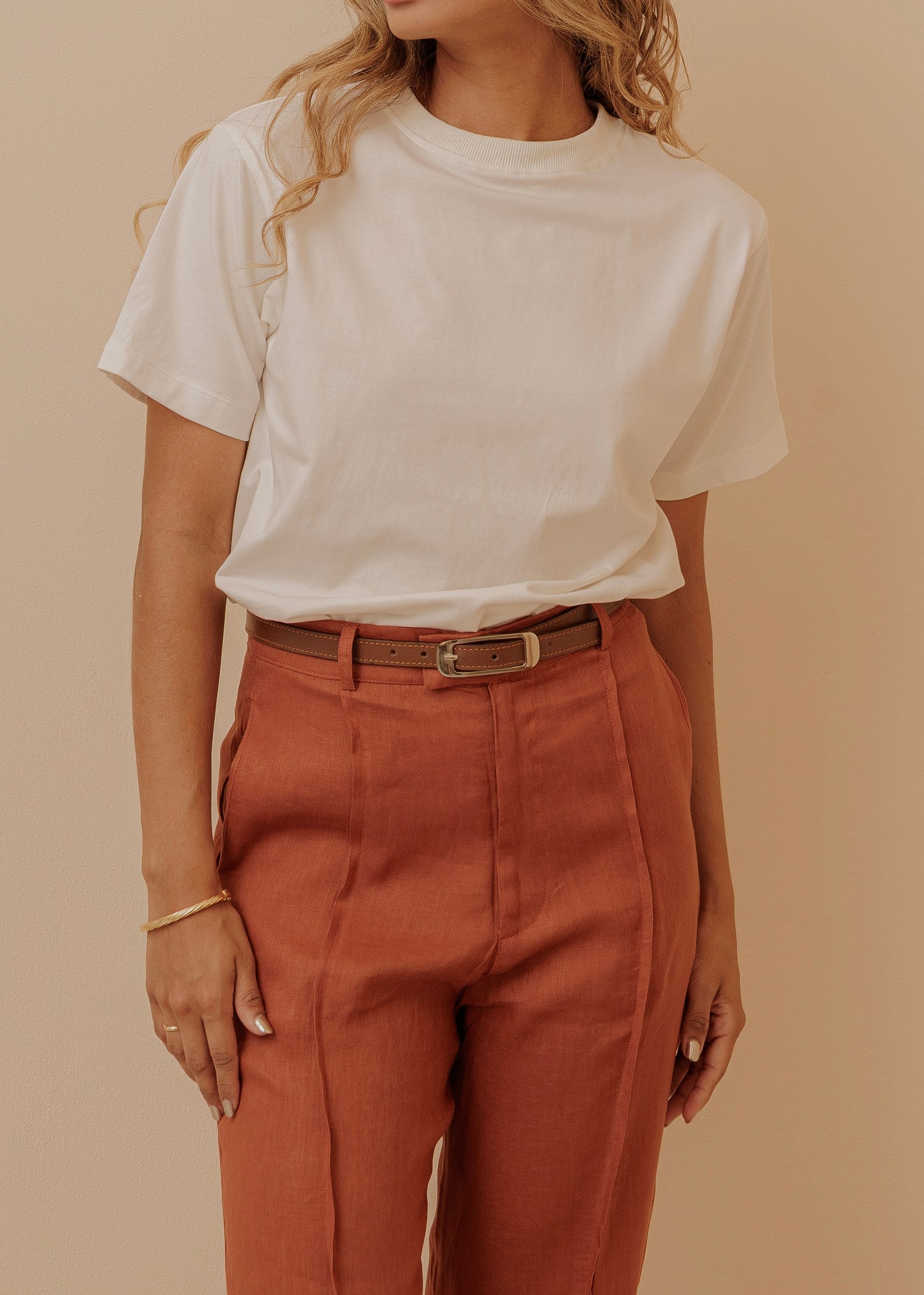 LADY BOSS-T SHIRT IVORY
