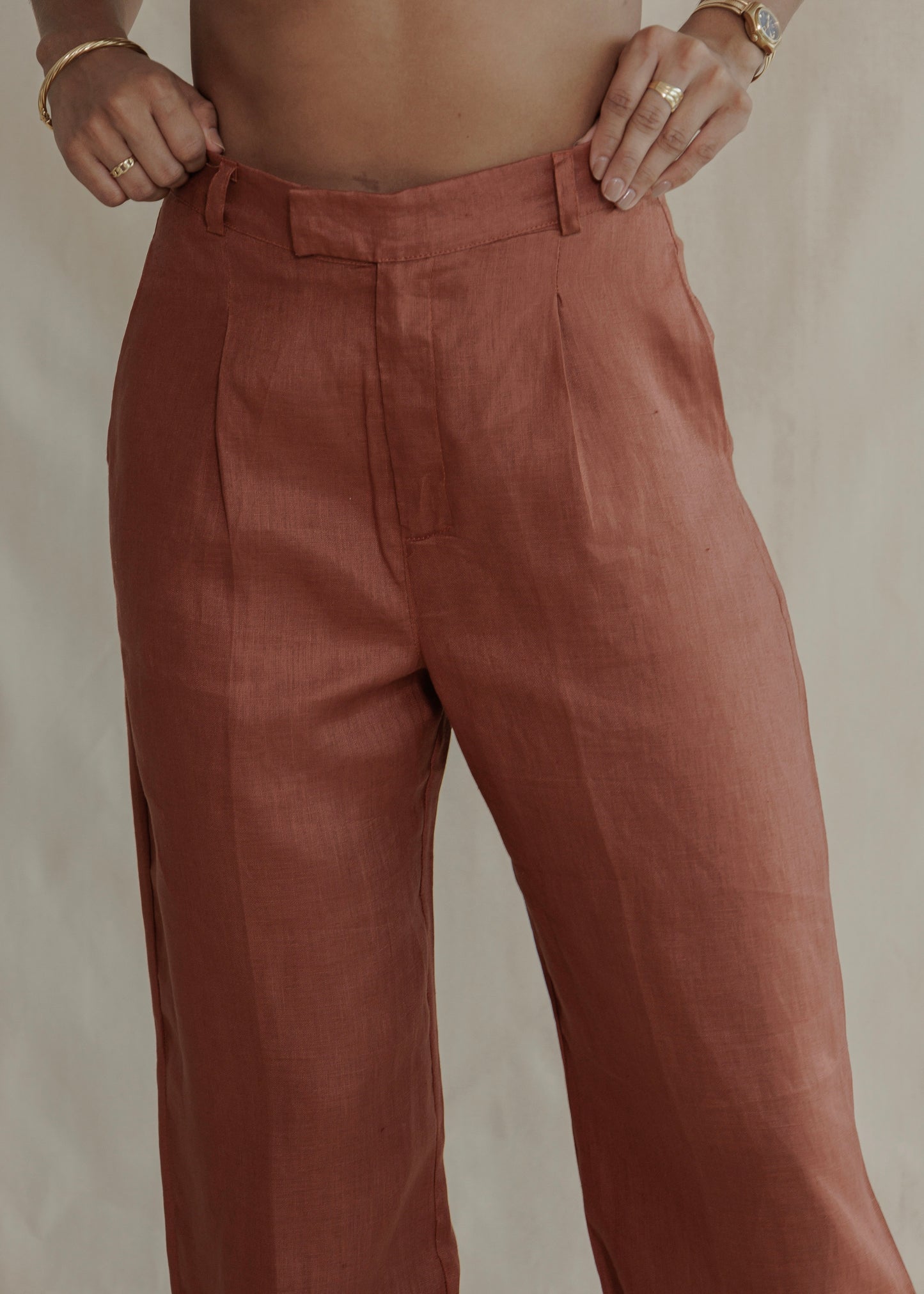 SUIT PANT - ESPRESSO PRIME LINEN