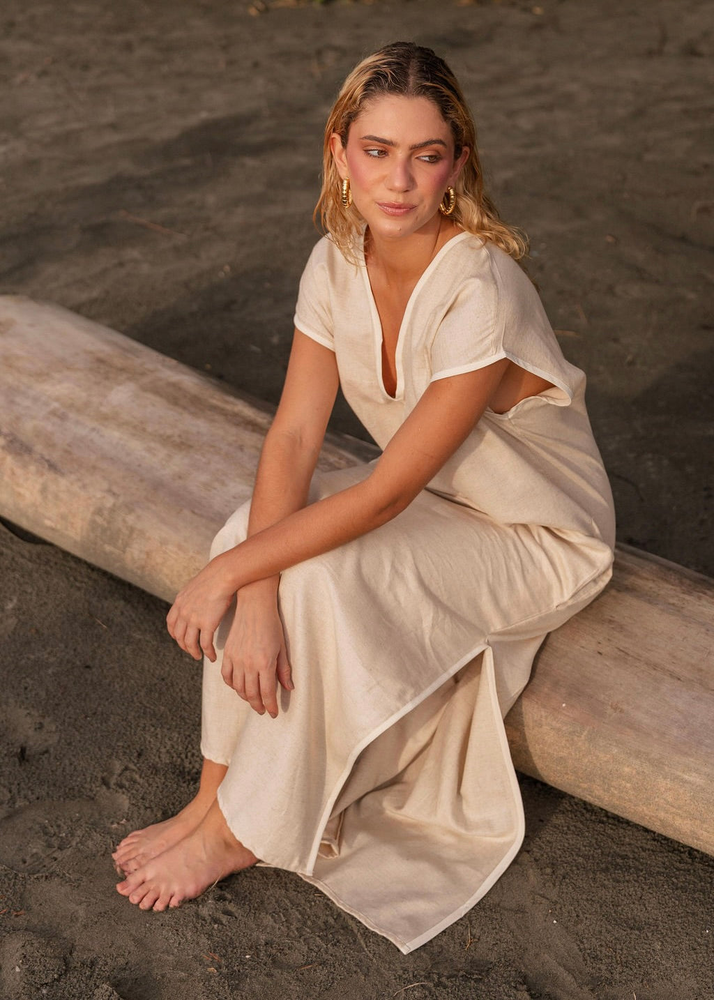 THE CALM DRESS - SAND