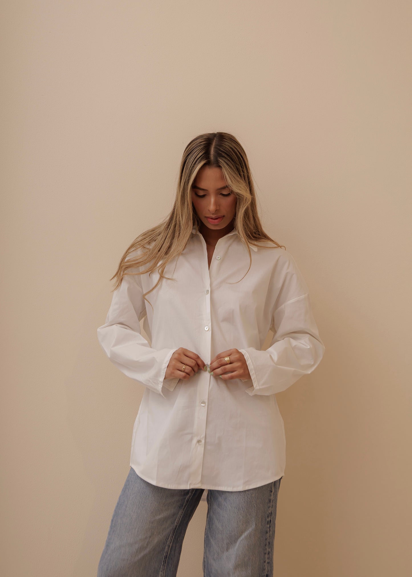 MOM'S OVERSIZED SHIRT - IVORY