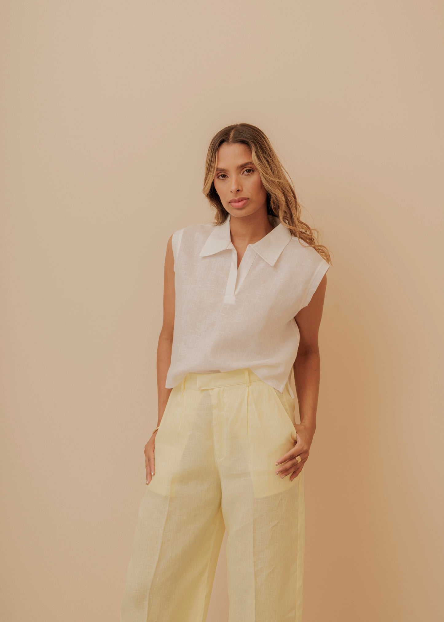 SUIT PANTS - HAPPY YELLOW