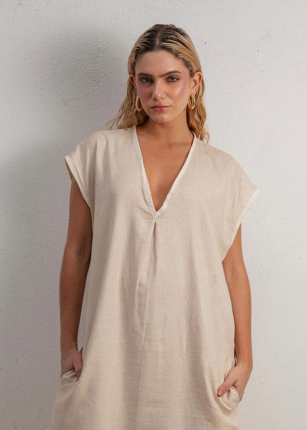 THE CALM DRESS - SAND
