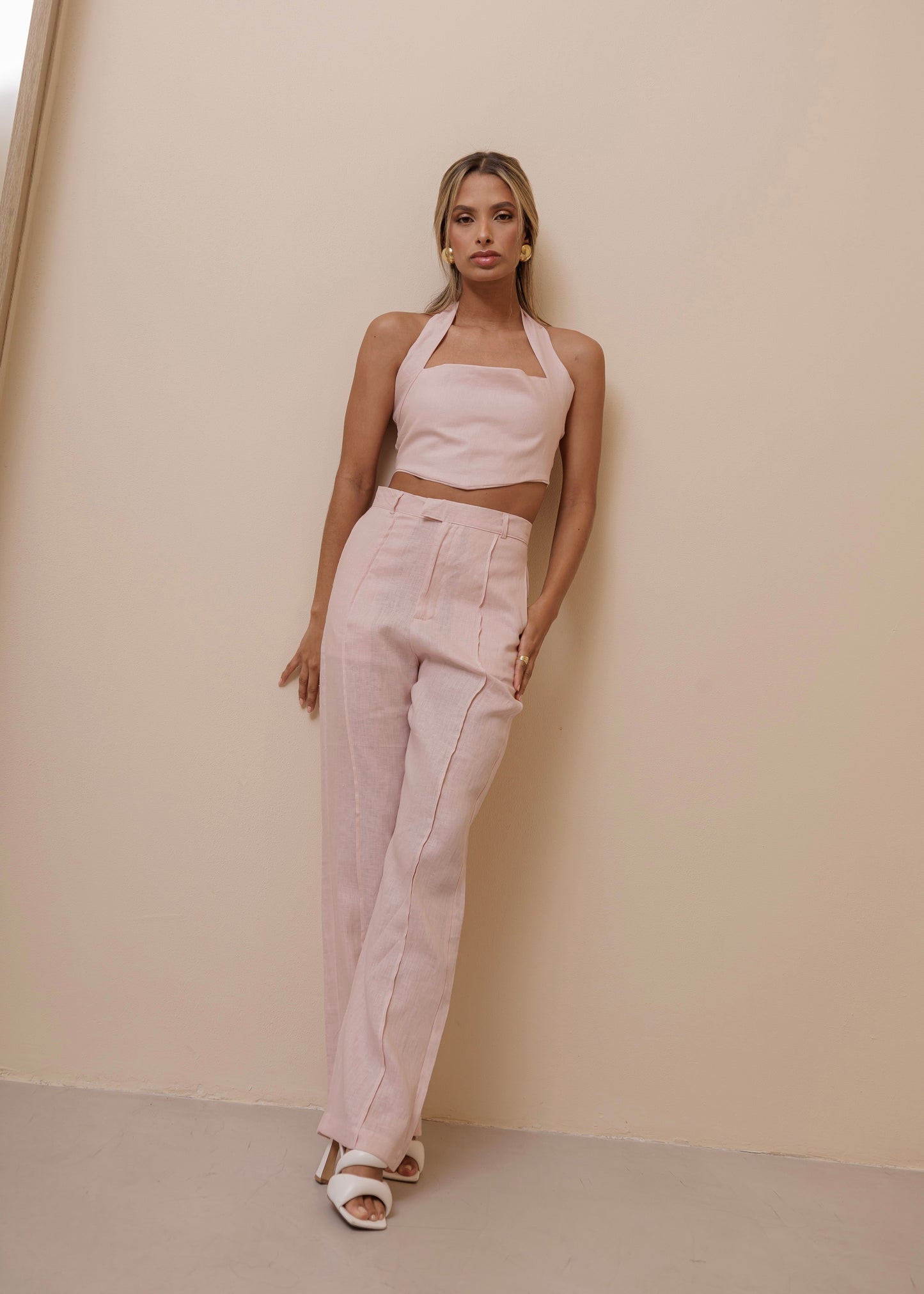 BACK BOW SET - DUSTY ROSE