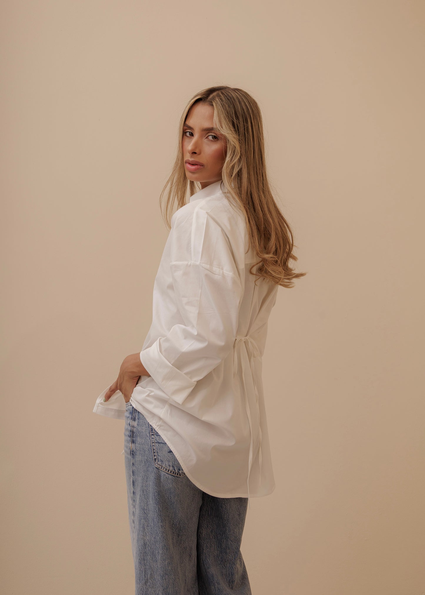 OVERSIZED SHIRT - IVORY