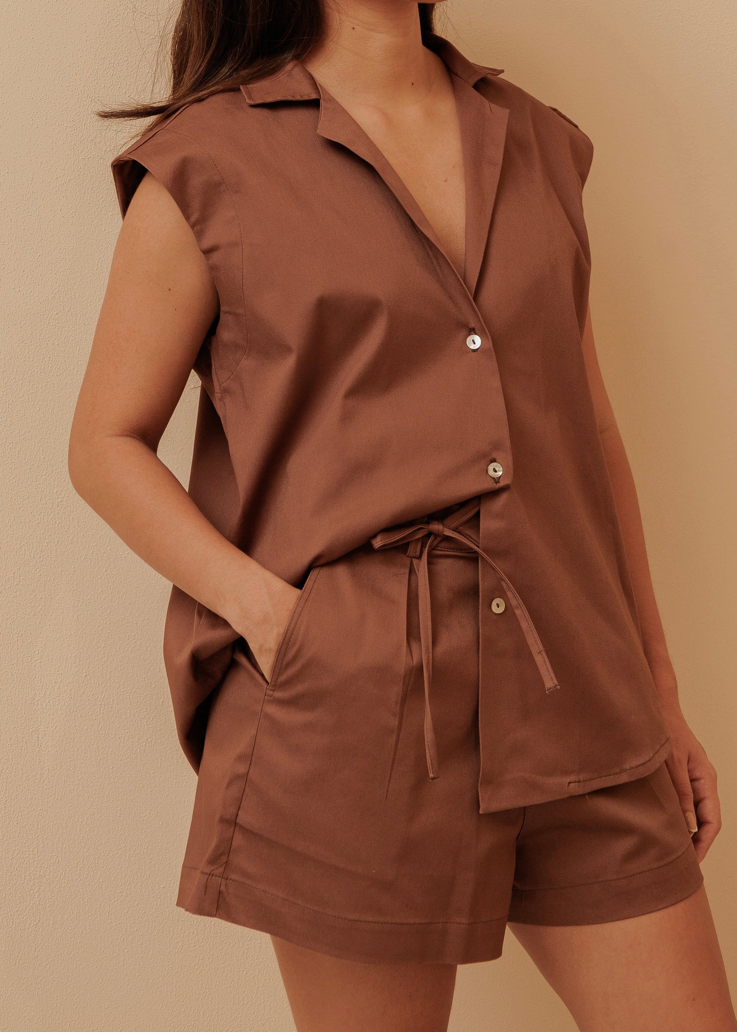FEEL GOOD SHIRT - ESPRESSO