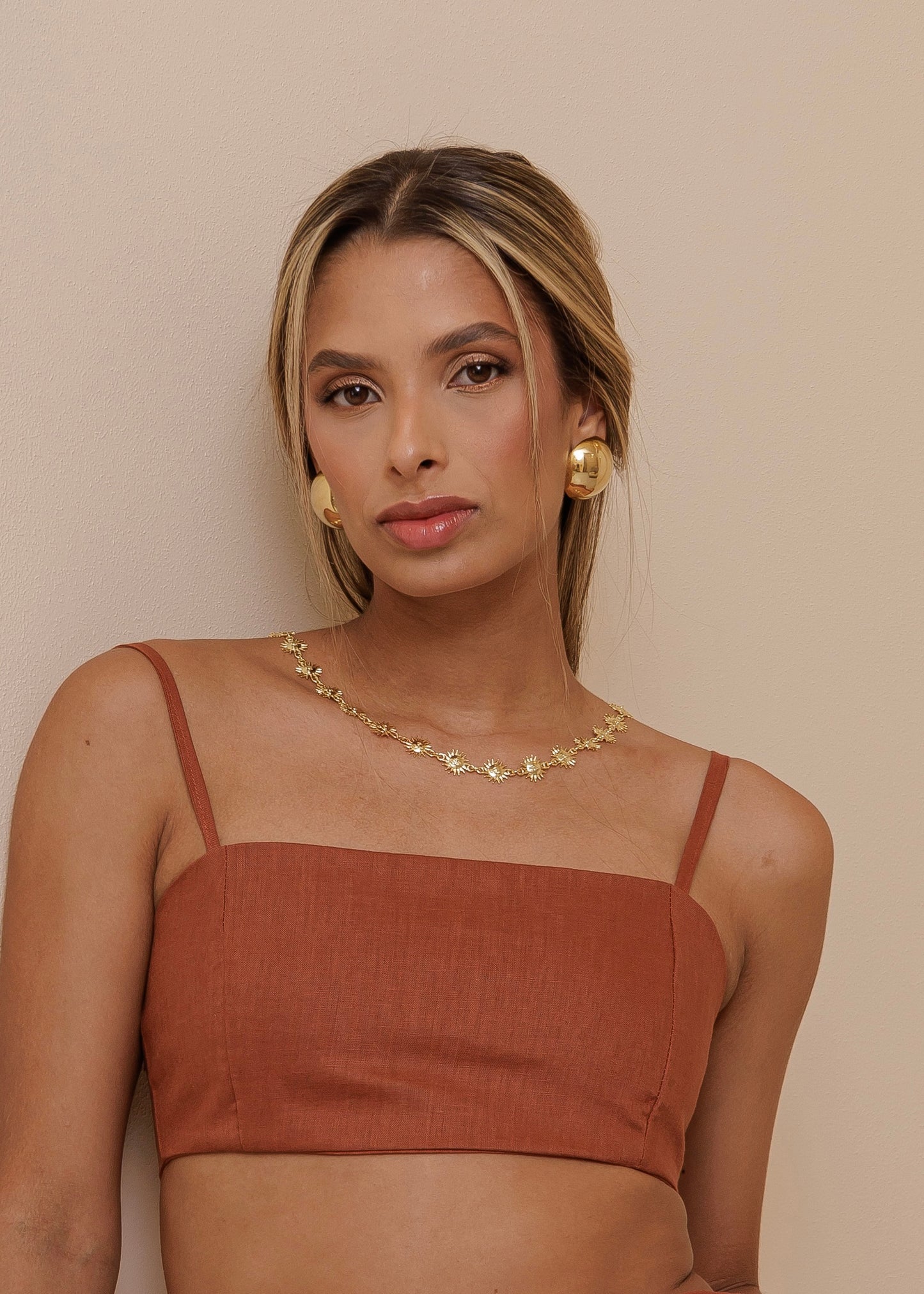 NIGHT CROPTOP - ESPRESSO