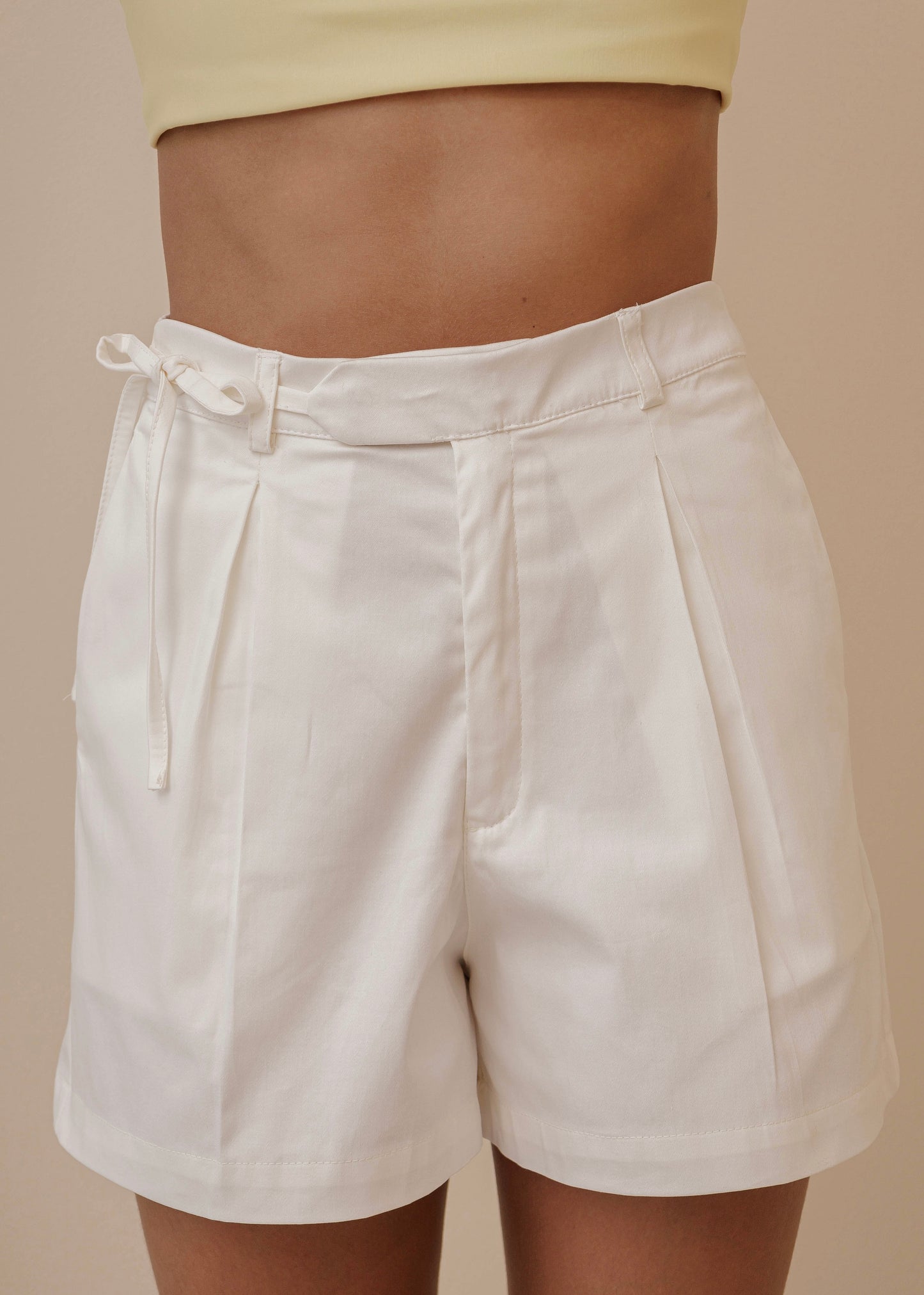 COTTON SHORT - IVORY