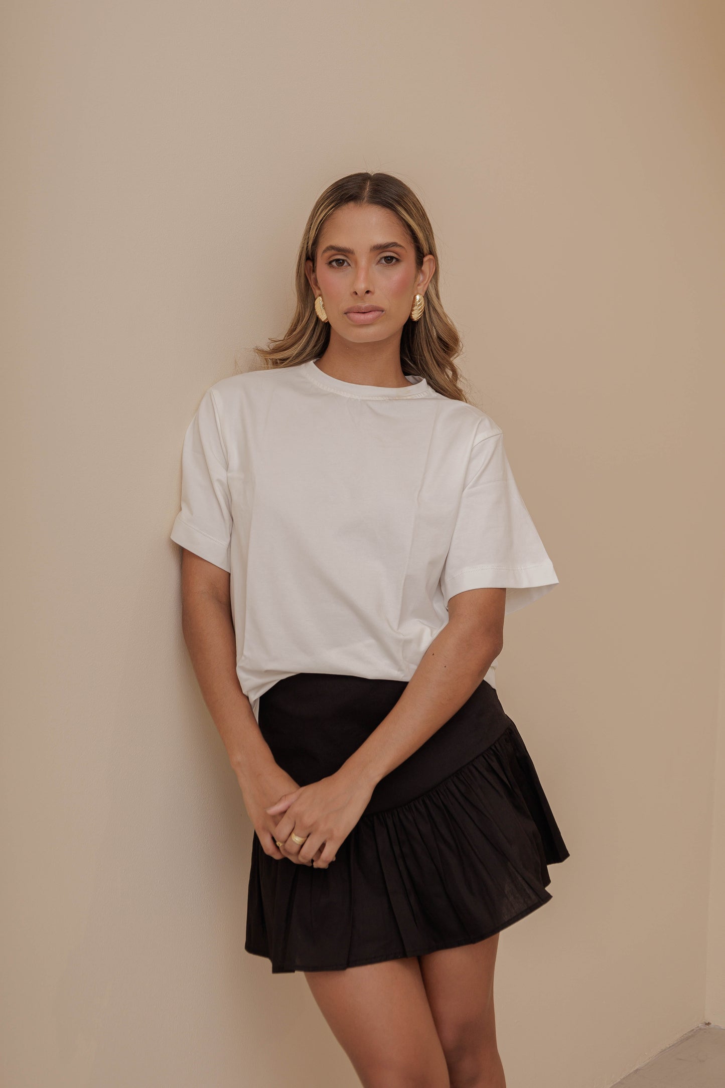 WAVY SKIRT BLACK