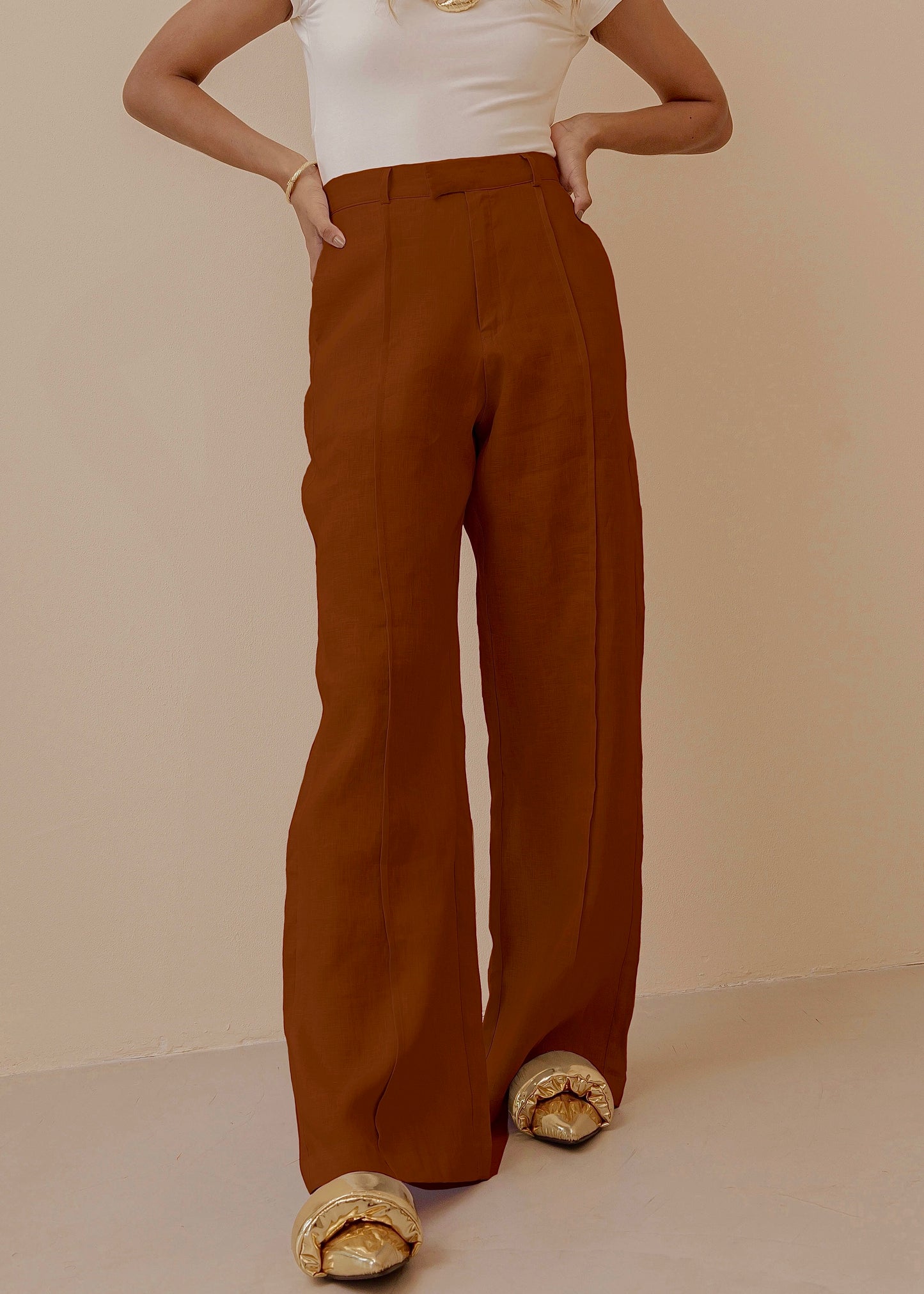 FOLD PANT - ESPRESSO