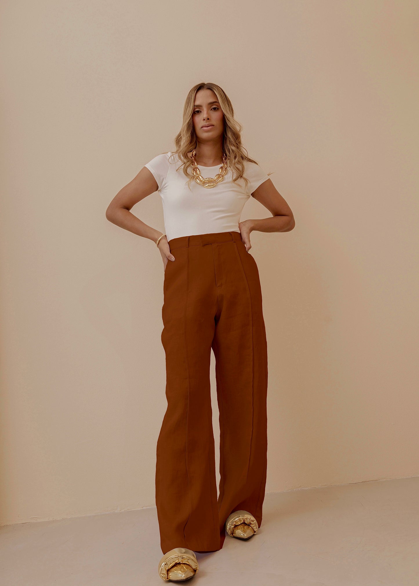FOLD PANT - ESPRESSO