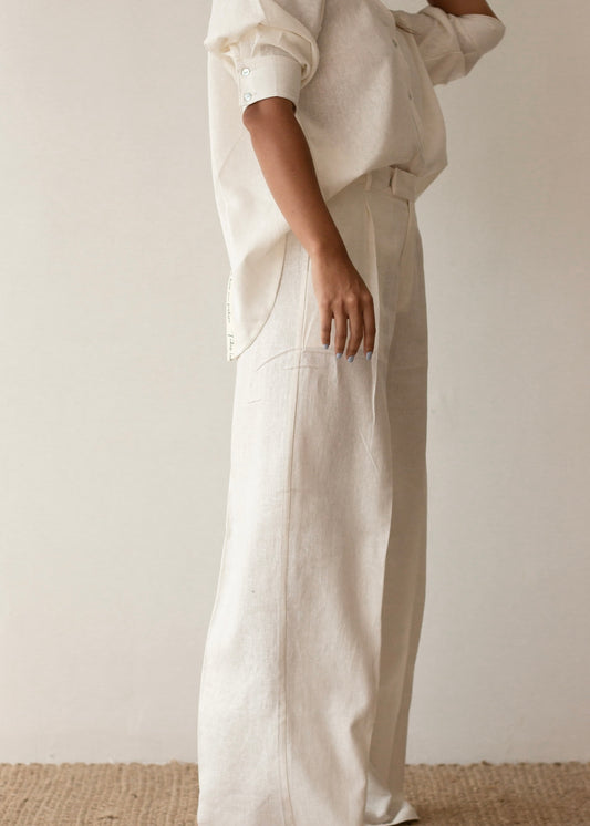 SUIT PANTS - IVORY