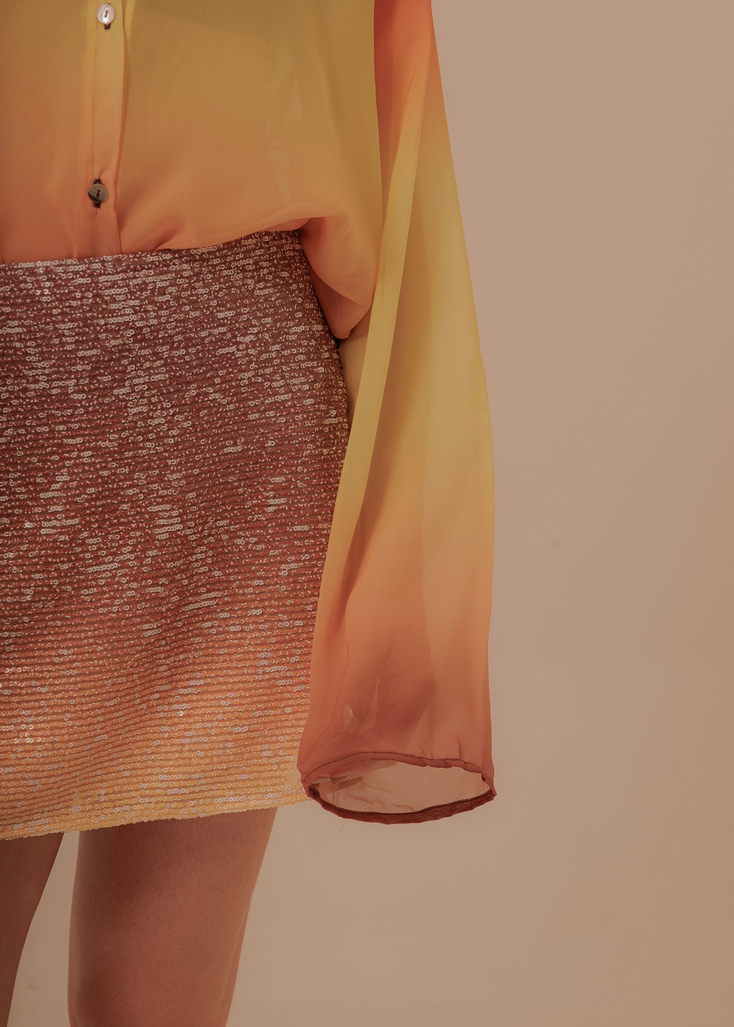 BEACH SUNSET MINI SKIRT - GLOW