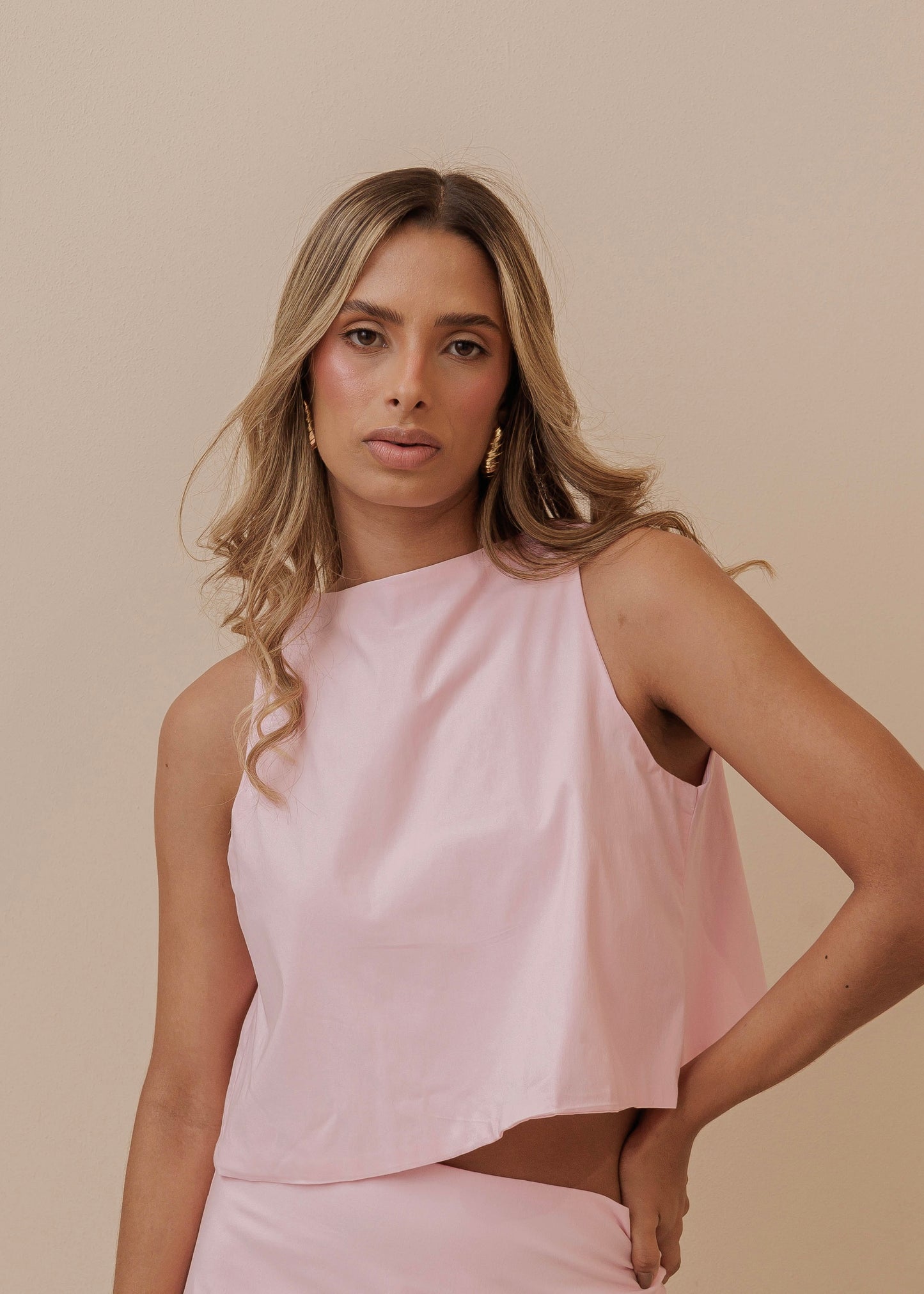 BACKLESS TOP - BLUSH