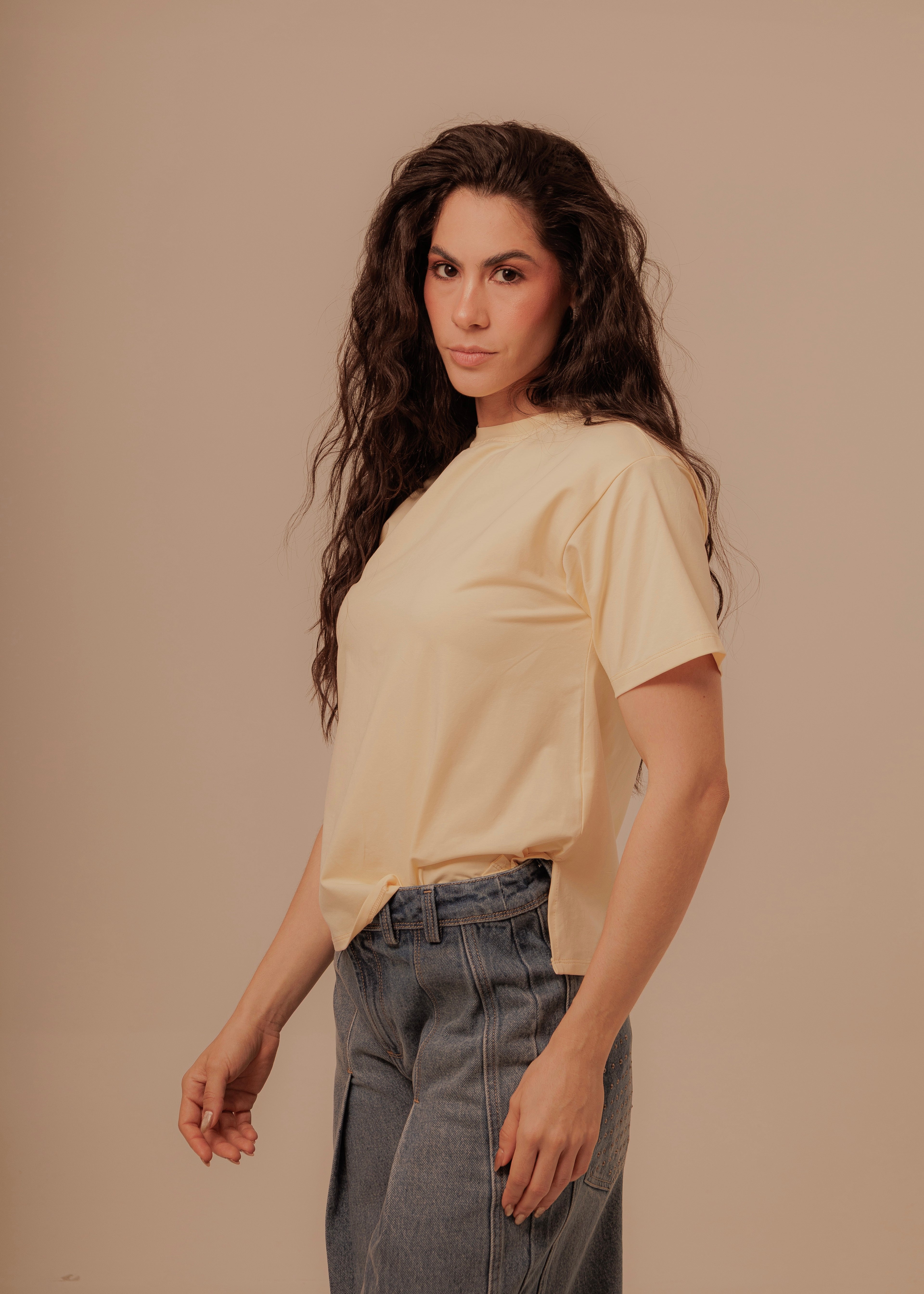 Lady Boss T Shirt - Butter Yellow