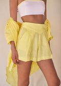 Wide Leg Shorts  - Happy Yellow