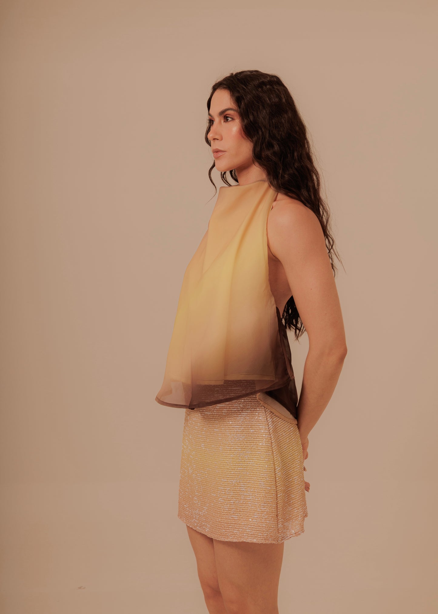 HIGH NECK DESERT SUNSET TOP