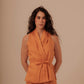 Crossed Vest - Tangerine