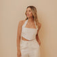 BACK BOW TOP-IVORY