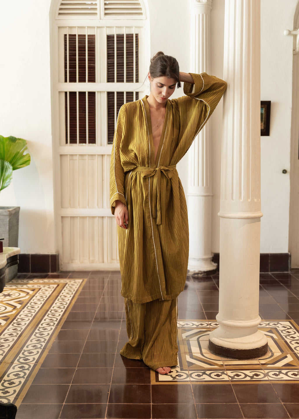 The dressing Gown - Pistachio
