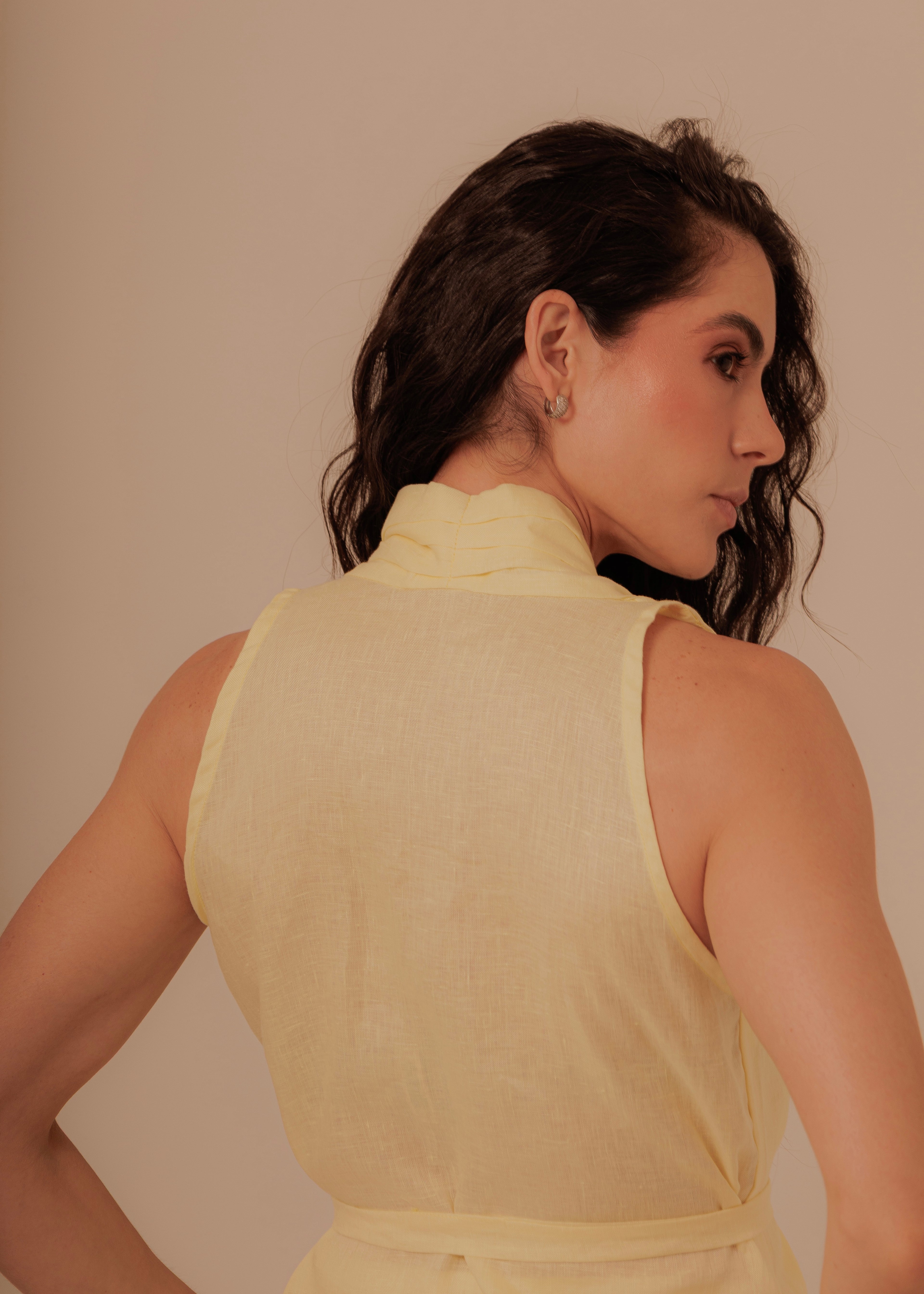 Crossed Vest - Happy Yellow