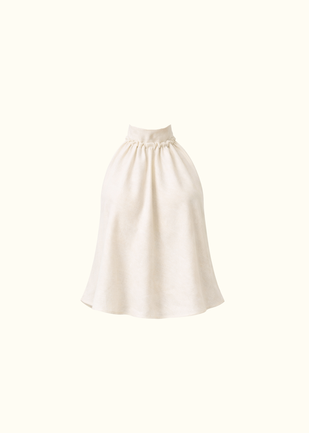 Halter Backless Top - Coconut White
