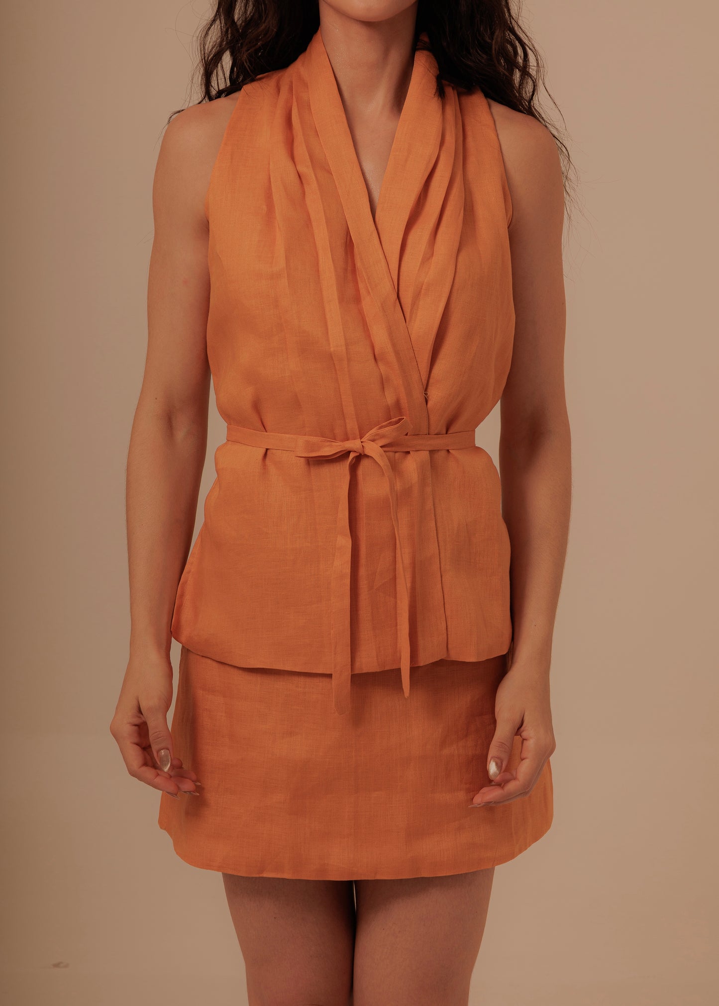 MINI SKIRT - TANGERINE