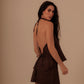 PARTY IN THE BACK VEST - DEEP BROWN