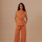 SUIT PANTS - TANGERINE
