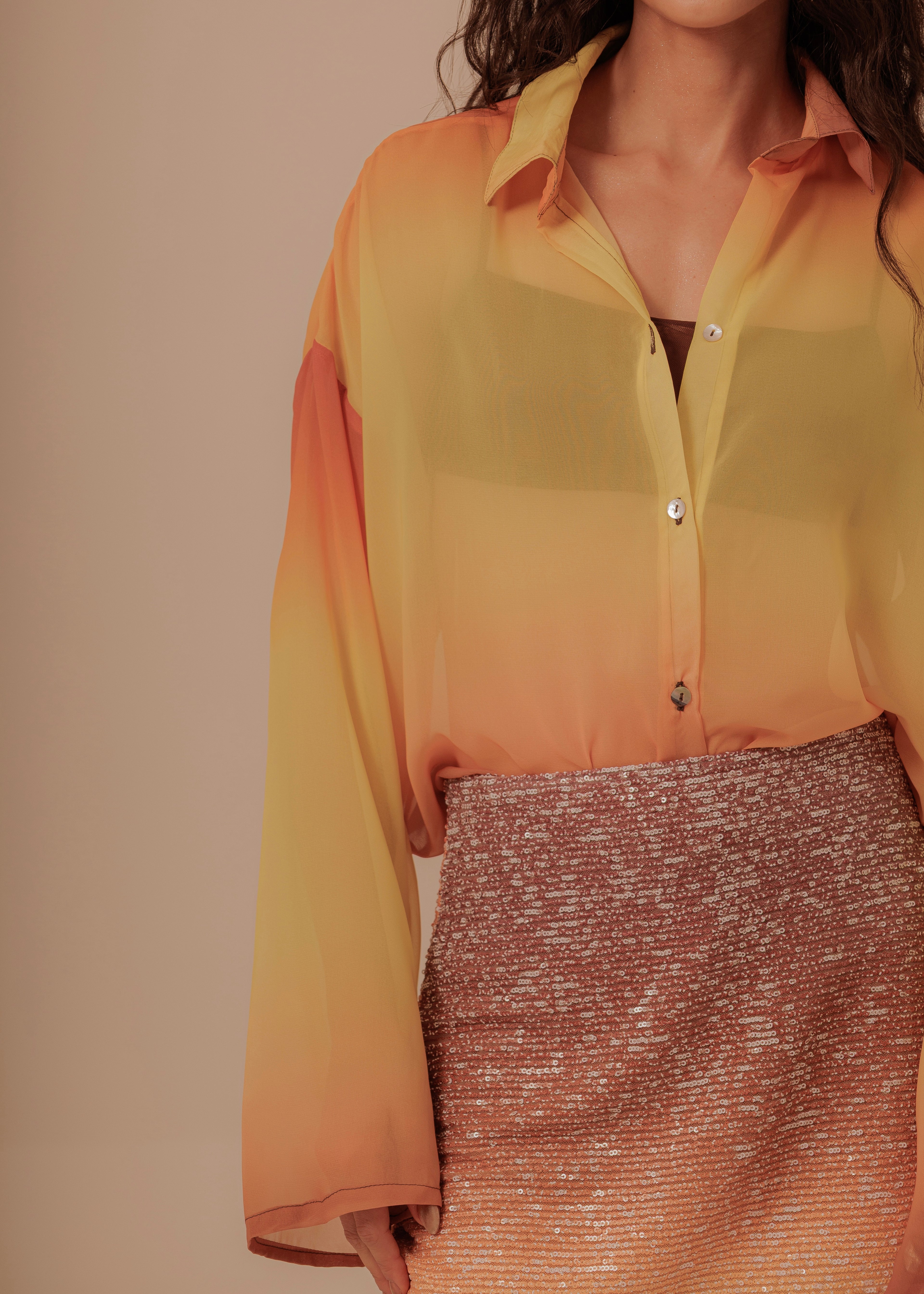 Beach Sunset Mini Skirt - Glow