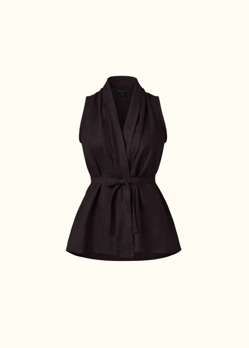 Crossed Vest - Black