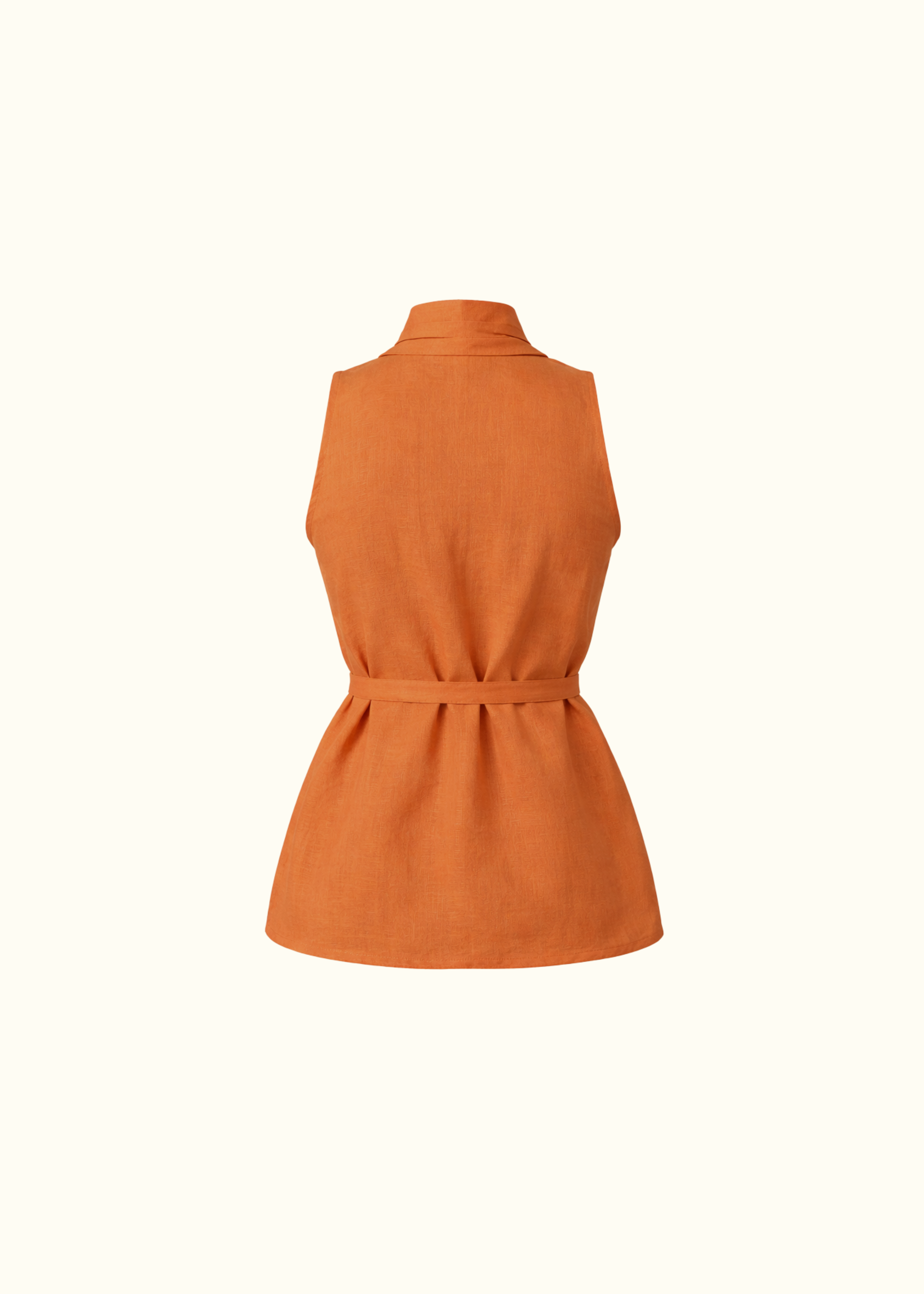 Crossed Vest - Tangerine