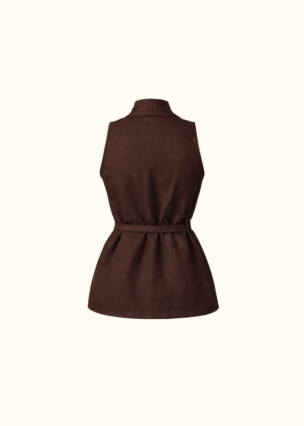 Crossed Vest - Deep Brown