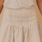 FOLD SKIRT - IVORY