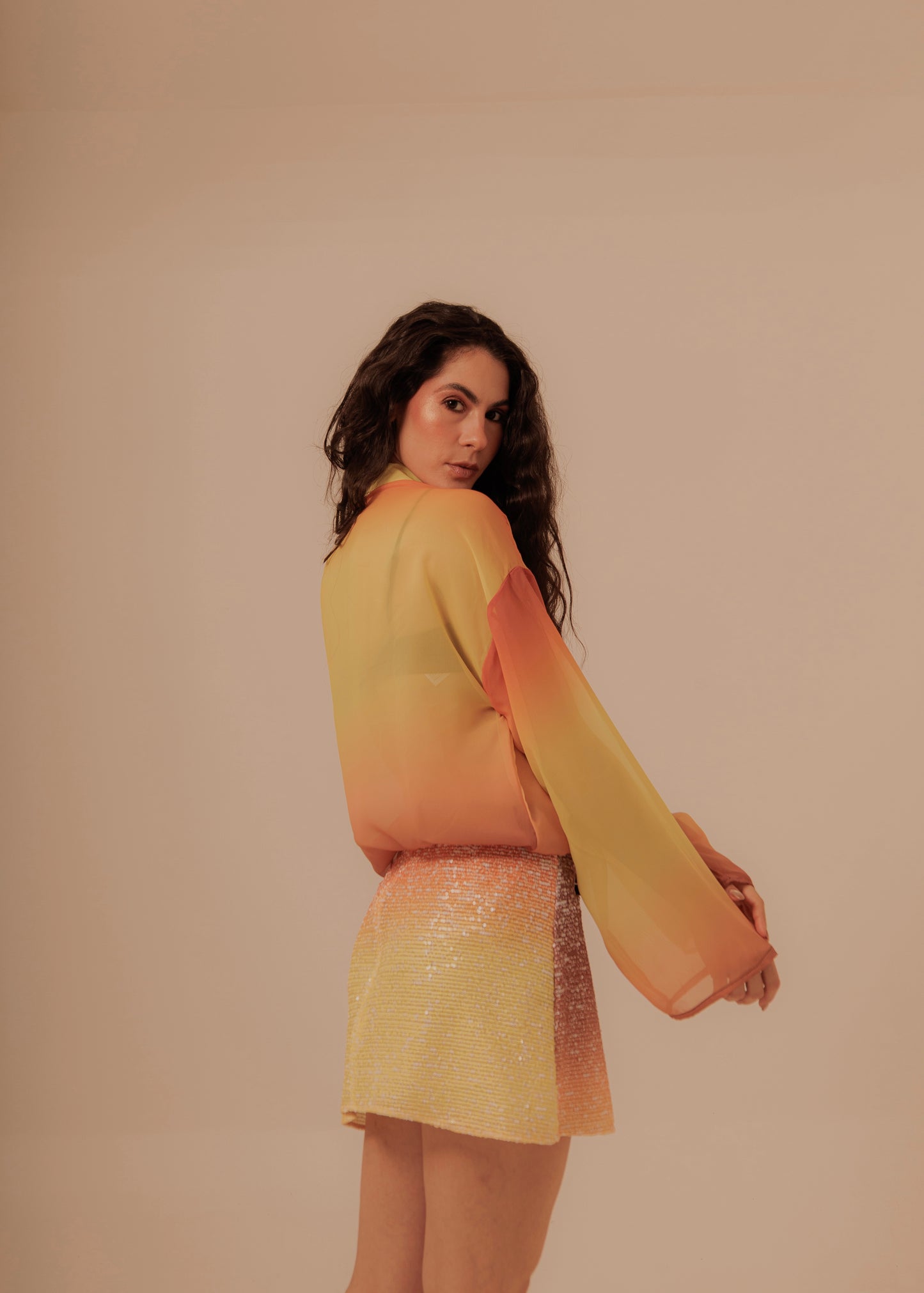 BEACH SUNSET MINI SKIRT - GLOW