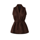 Crossed Vest - Deep Brown