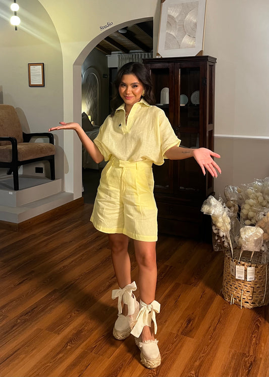 BERMUDA SET  -  HAPPY YELLOW