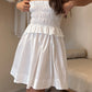 SHIRING DRESS IVORY