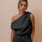 OFF SHOULDER SET -  BLACK