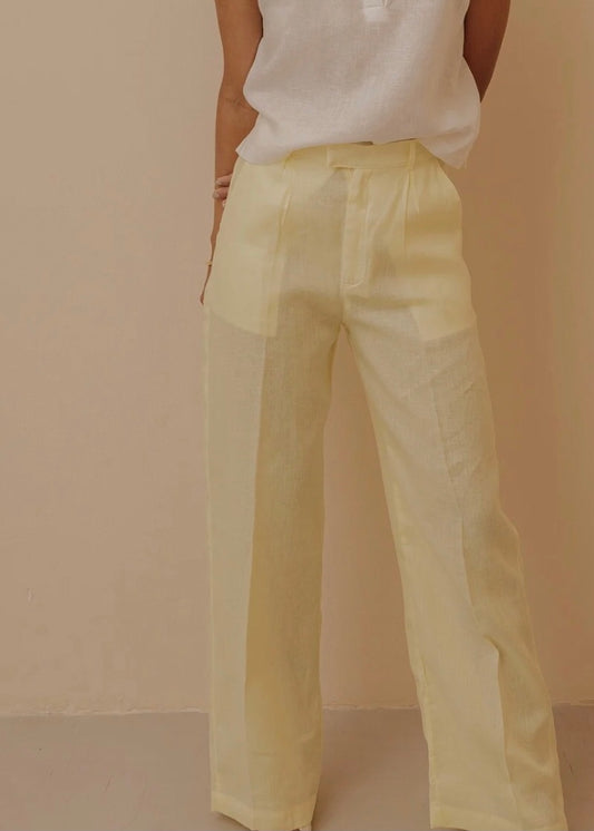 SUIT PANTS - HAPPY YELLOW