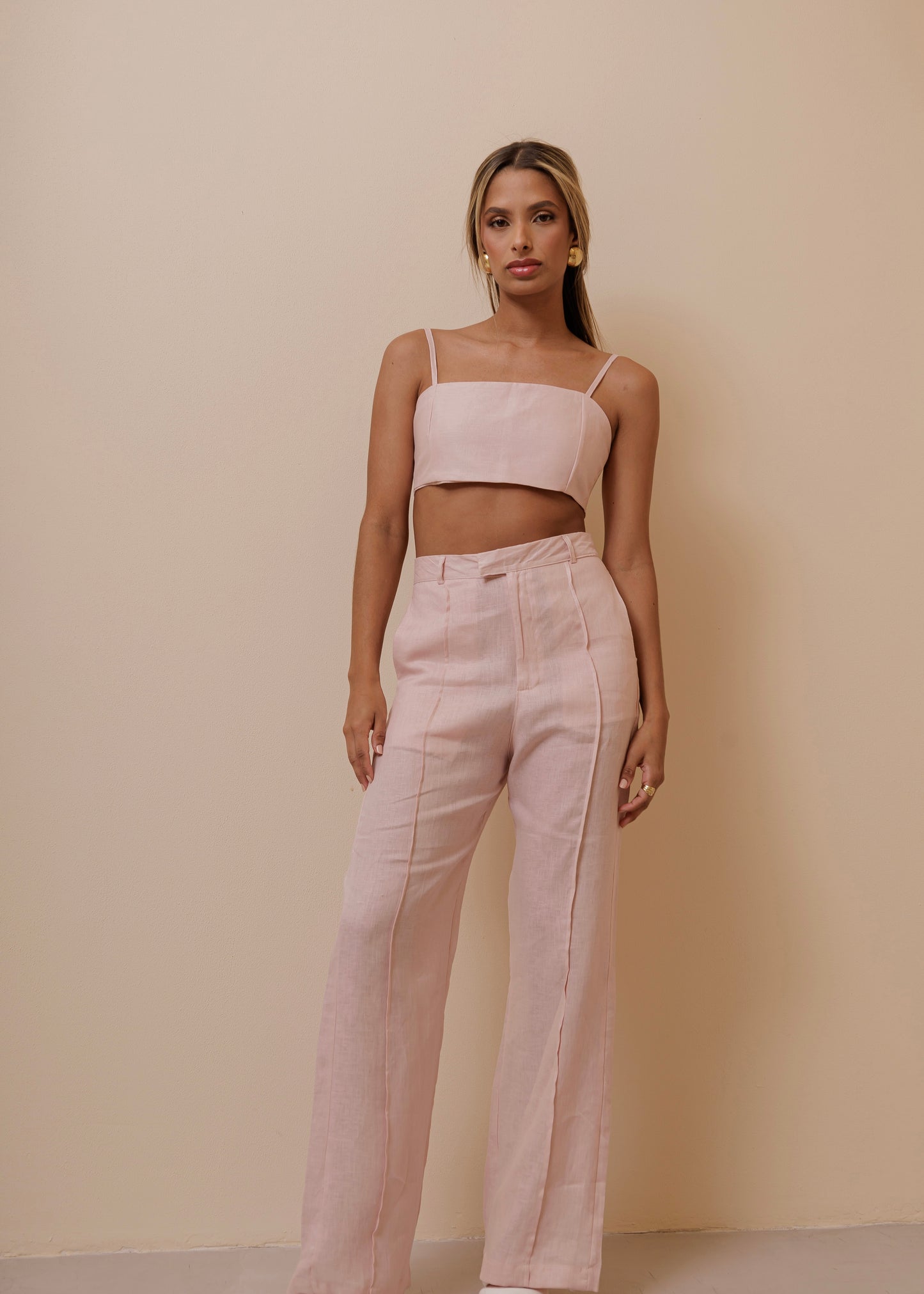 FOLD PANT - DUSTY ROSE