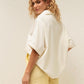 V NECK SHIRT - IVORY